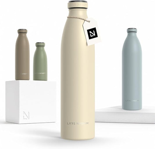 LARS NYSØM Stainless Steel Insulated Water Bottle 12oz 17oz 25oz 34oz 51oz | by LN