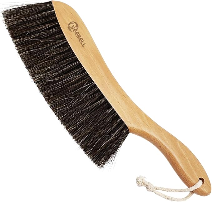 Horse Hair Brush Hand Broom Dusting Brush by VEEBELL