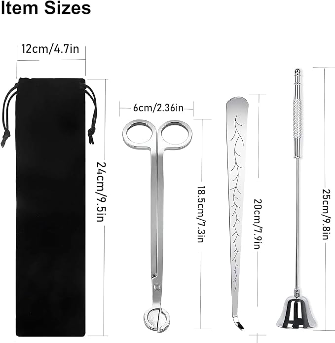 4IN1 Candle Accessory Set, Rechargeable LighterCandle Wick Trimmer Cutter - Image 8