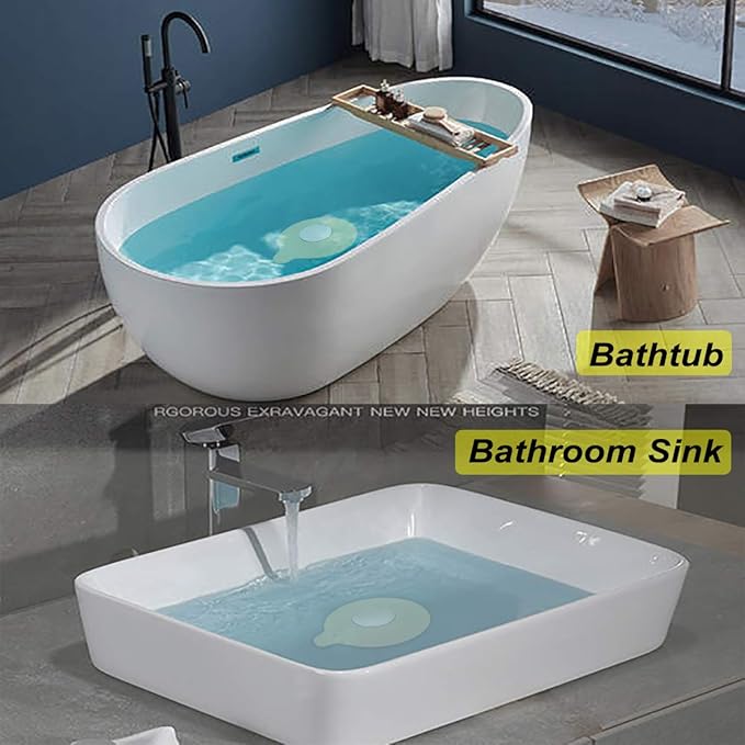2PCS Bathtub Stopper Hair Catcher Kit, Bathtub Drain Strainer, Tub Stopper Plug - Image 3
