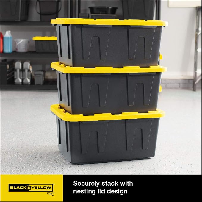 CX Black & Yellow, Shelving Unit and Heavy Duty Storage Containers, Extremely - Image 8