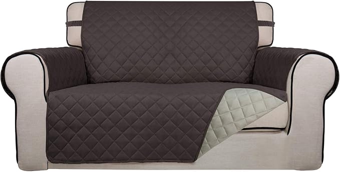 PureFit Reversible Quilted Sofa Cover, Water Resistant Medium Slipcover by PureFit
