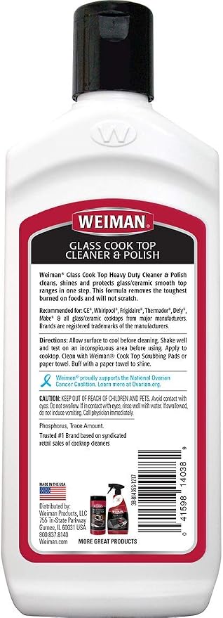 Weiman Heavy Duty Cooktop Polish & Stainless Steel Wipes - Image 3