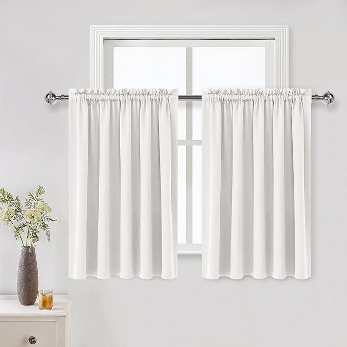 DWCN Short Ivory Blackout Curtains by DWCN
