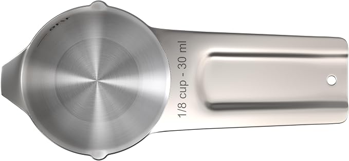 Color Up ⅛ Cup Measuring Cup – Premium Chrome Stainless Steel, Accurate - Image 2