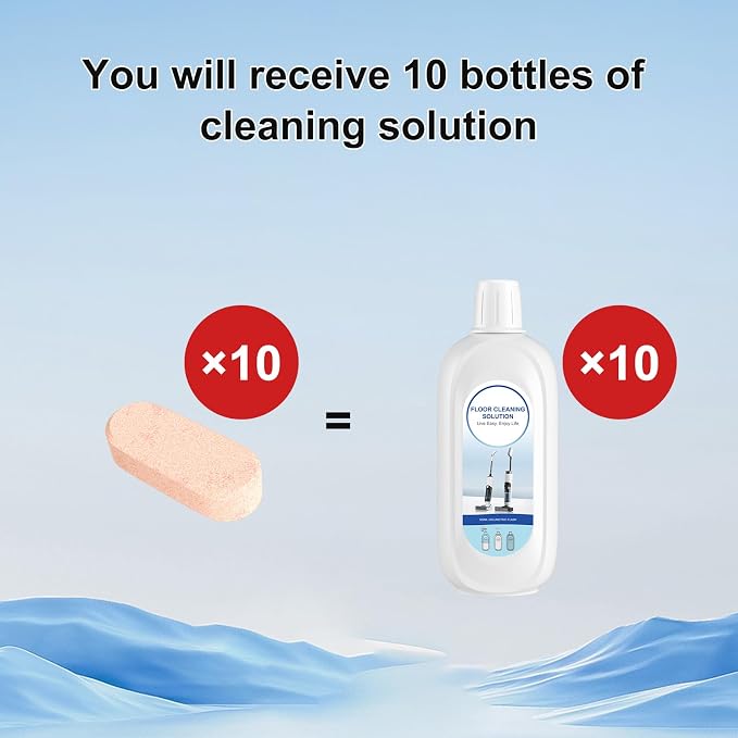 10 Bottles Compatible with Tineco Cleaning Solution Pet 500ml Per Bottle Orange - Image 5