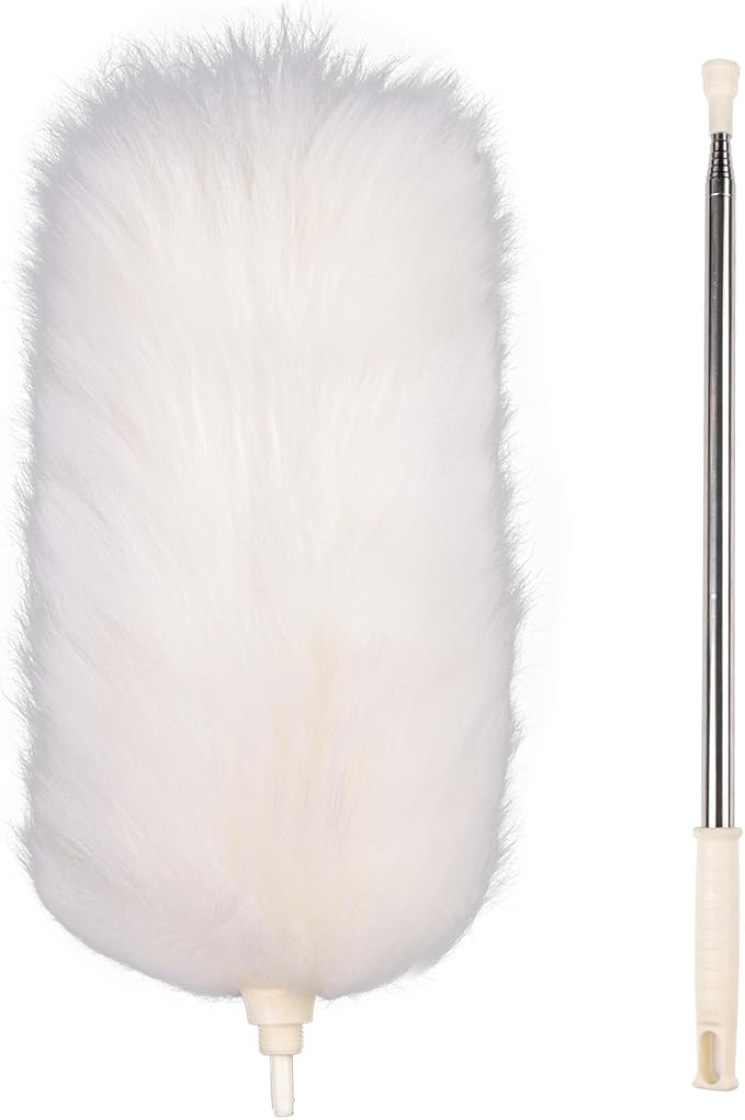 Extendable Lambswool Duster 29-110 Inch, Anti-Static Flexible Head, Stainless - Image 8