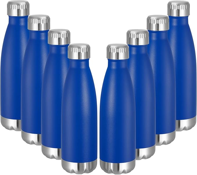 VEGOND 17oz Stainless Steel Water Bottles Bulk, Reusable Metal Sports Water by VEGOND