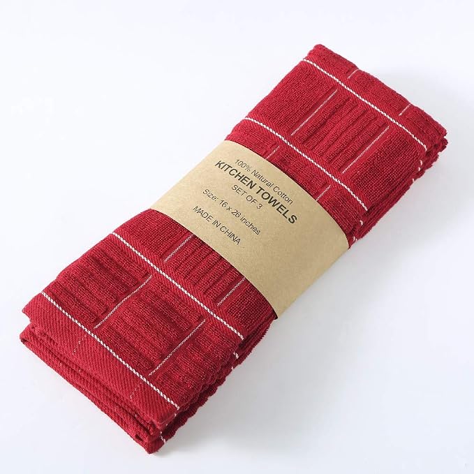 Anyi 100% Cotton Kitchen Towels, Absorbent Dish Towels - Image 2