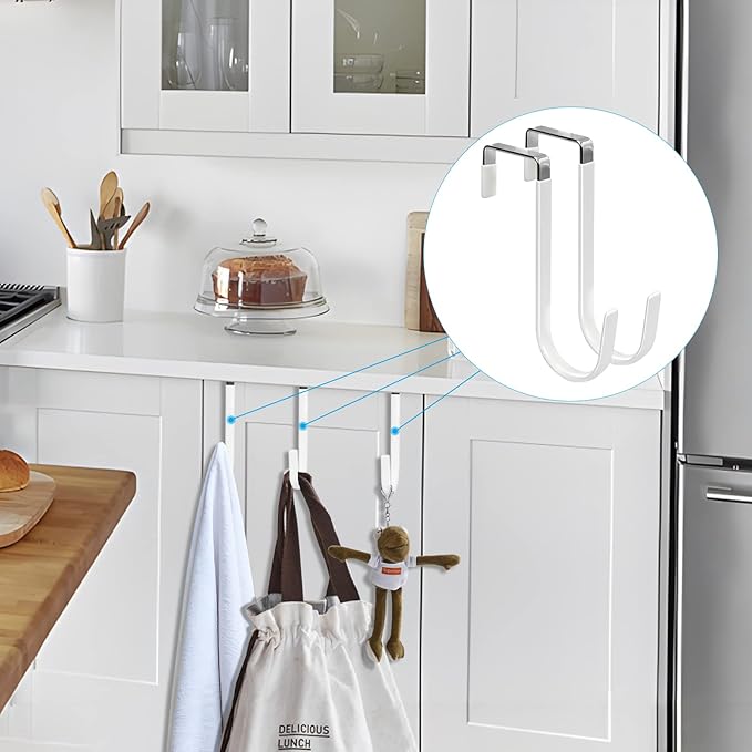 FYY Over The Door Hooks, 4 Pack Hangers Hooks - Image 7