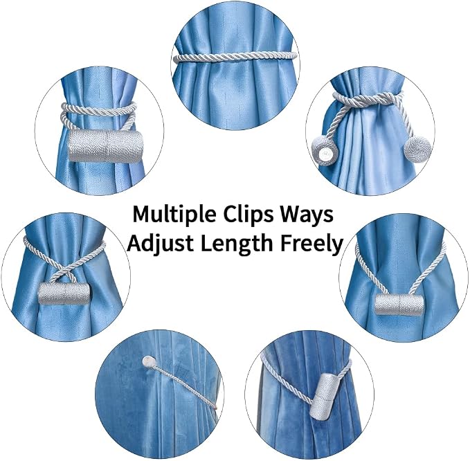18 Inch Strong Magnetic Curtain Tiebacks, Curtain Holdbacks Modern Upgrade - Image 4