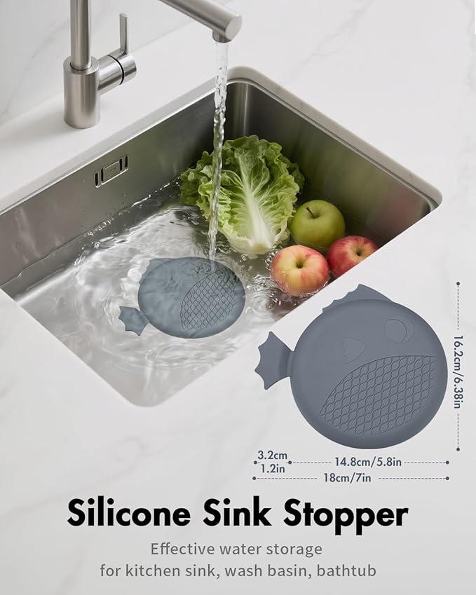 Sink Drain Strainer&Stopper, Anti-Slip Flexible Mesh Sink Strainer - Image 3