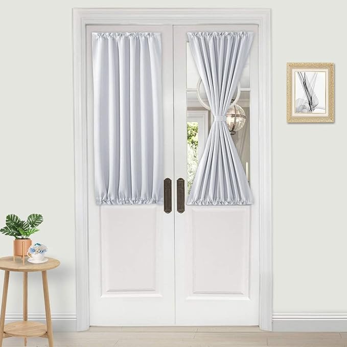 DWCN French Door Curtains – Rod Pocket Thermal Curtain by DWCN