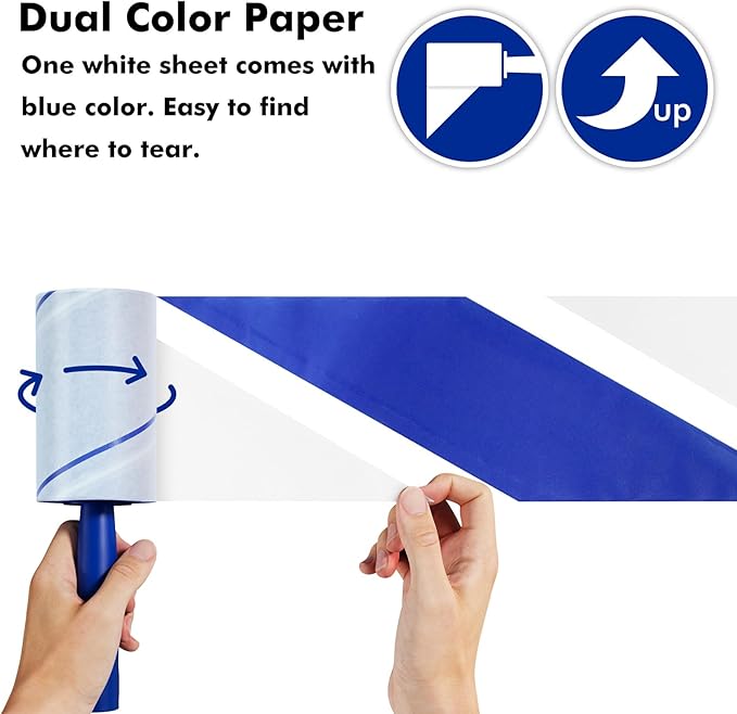 Lint Rollers for Pet Hair Extra Sticky, 400 Sheets Mega Value Set, Portable Pet - Image 4