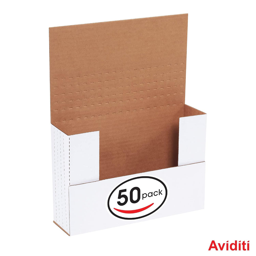 BOX USA Mailer Boxes Medium 9 5/8"L x 6 5/8"W x 2 1/2"H 50-Pac...