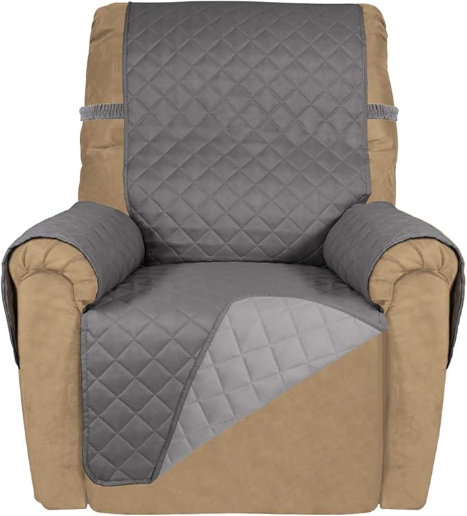 PureFit Reversible Quilted Sofa Cover, Water Resistant Slipcover Furniture by PureFit
