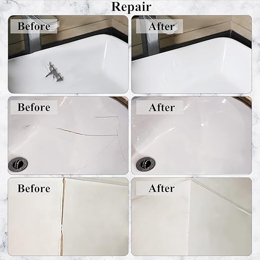 Tub, Tile and Shower Repair Kit, Hupeyna Porcelain Repair Kit, Bathtub Repair - Image 6