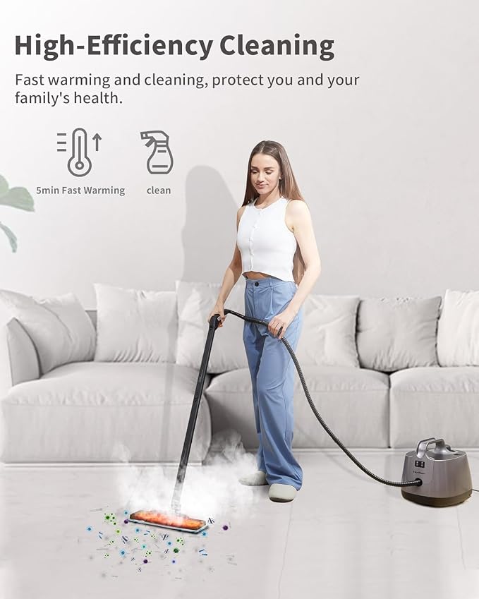 Steam Cleaner for home, 293°F 58 PSI Powerful Multipurpose Steam Mop for Home - Image 2