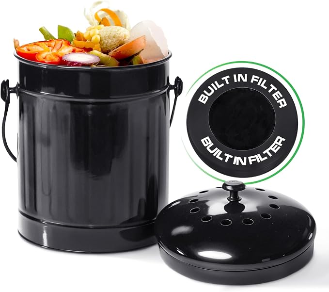 Plexon Countertop Compost Bin Kitchen Indoor by Plexon