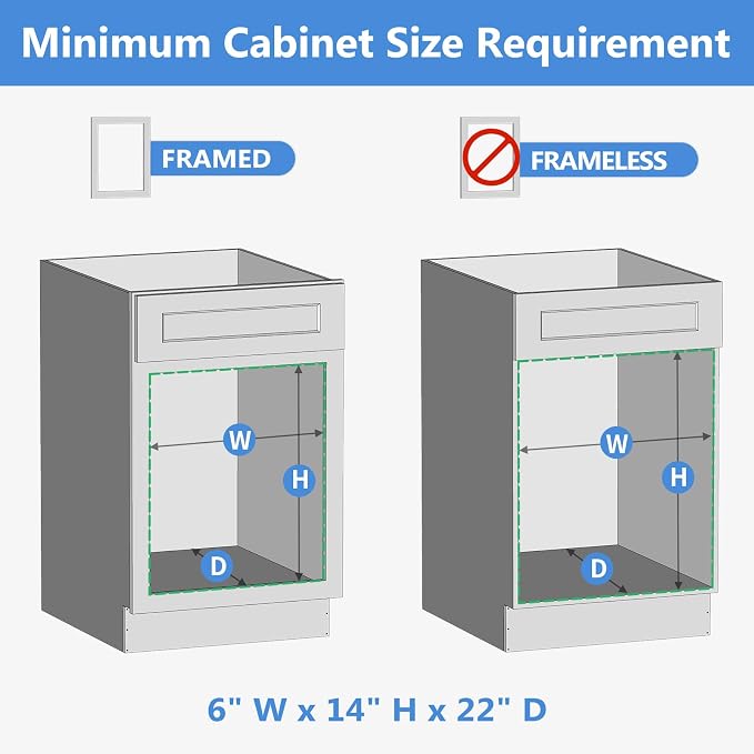 ROOMTEC 2 Tier Individual Pull Out Cabinet Organizer 5½"W x 21½"D, Slide Out - Image 4