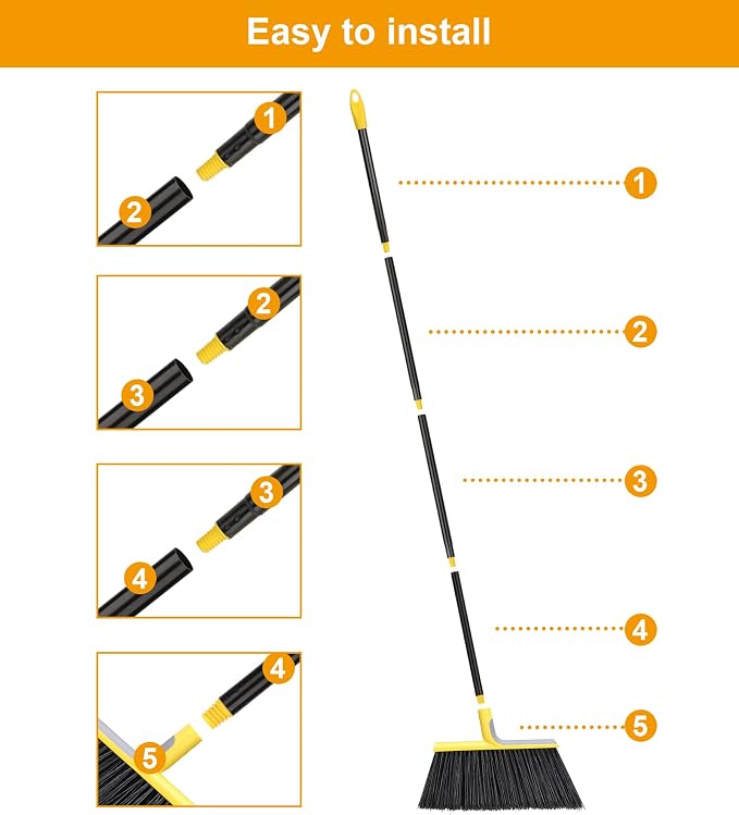 4 Packs Outdoor Broom for Floor Cleaning - Image 7