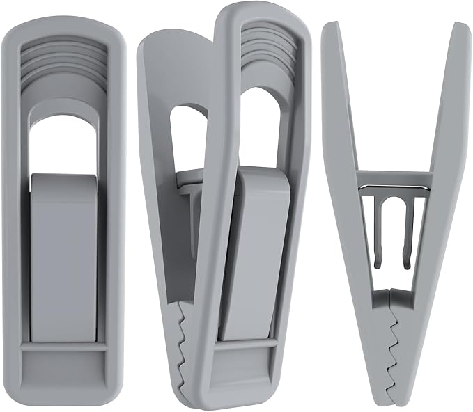 Hanger Clips Perfect for Velvet Hangers, Strong Plastic Clips Pant Skirt Hanger by TOFIIGREM
