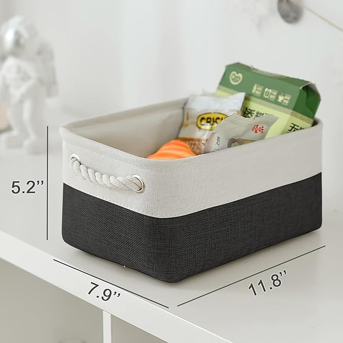 TheWarmHome Storage Bins for Shelves