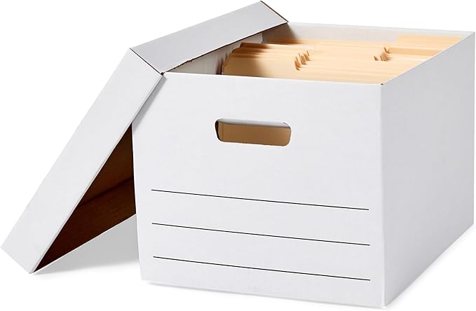 Amazon Basics Medium Duty Storage/Filing Boxes by AmazonBasics