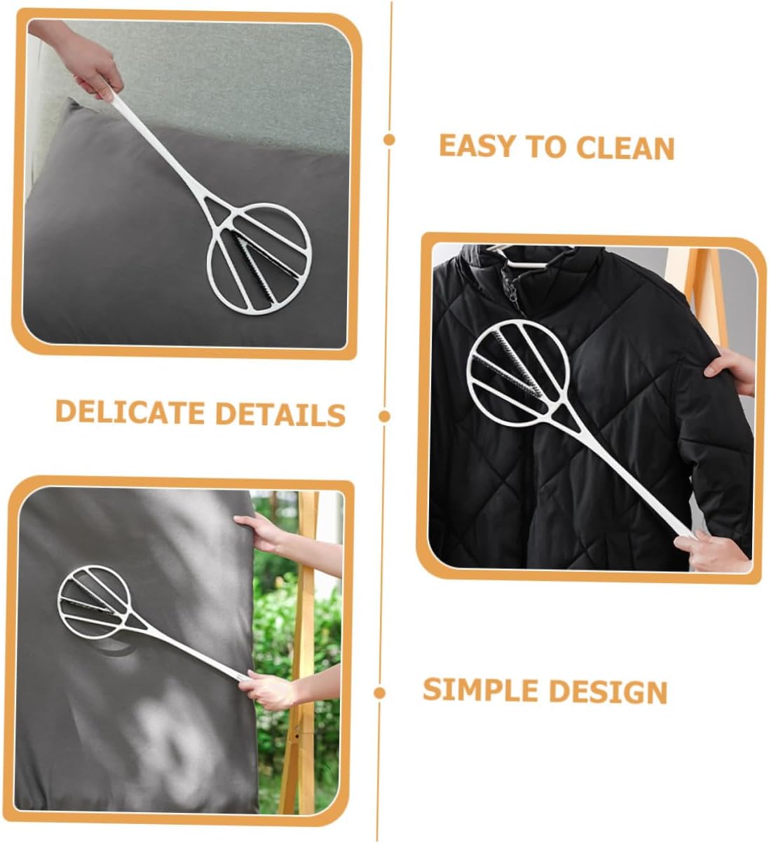 VICASKY Quilt Cleaning Tool with Long Handle for Dust and Mattress Dust Removal White Quilt Duster for Household Cleaning Suitable for Drying Down Duvet Care