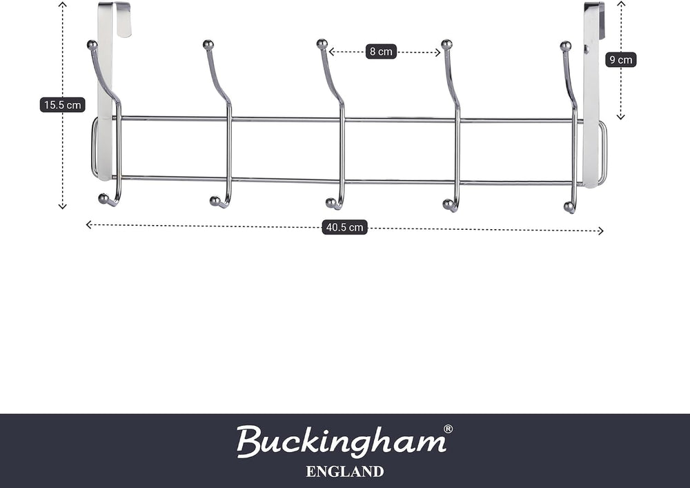 Buckingham 30002 Door Hook Hanger - Chrome