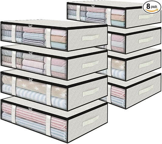 StorageRight Under Bed Storage Bins, Breathable Organizer by StorageRight