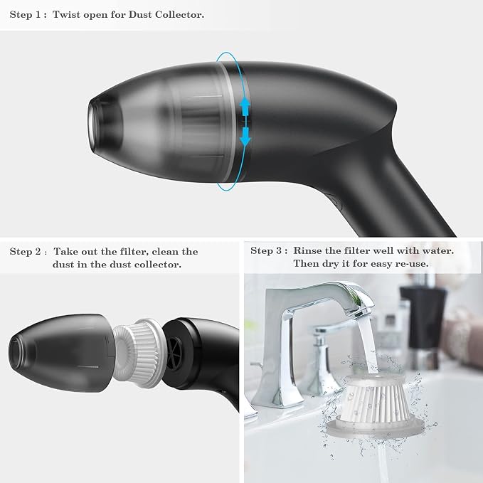 Mini Vacuum Cleaner-Rechargeable, Desk Vacuum Cleaner - Image 4