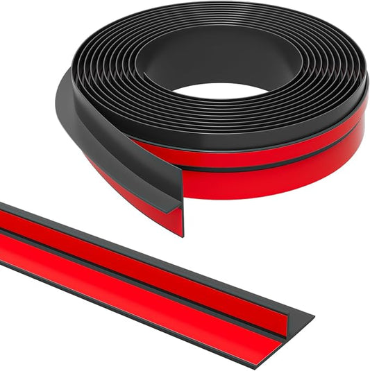 T-Shaped Door Draft Stopper, 1.37 in x 20 Ft Silicone Seal Strip by Elvone