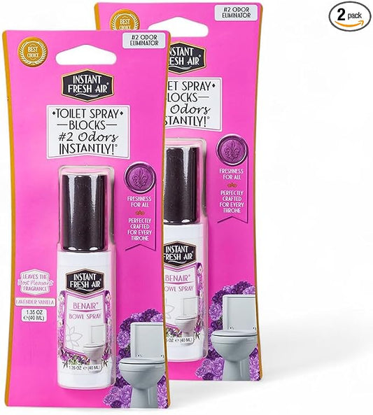 2-Pack: Superior Toilet Spray by INSTANTFRESHAIR