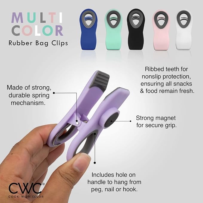 COOK WITH COLOR Bag Clips - Image 3