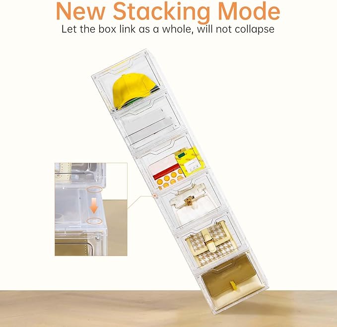 6 Pack Closet Organizers and Storage, Clothes Organizers and Storage, Plastic - Image 6