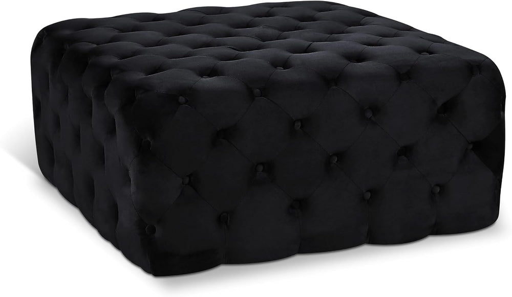 Meridian Furniture Ariel Collection Modern | Contemporary Black Velvet Uphols...