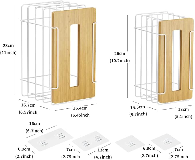 2 Pack Grocery Bag Holder for Plastic Bags - Image 2
