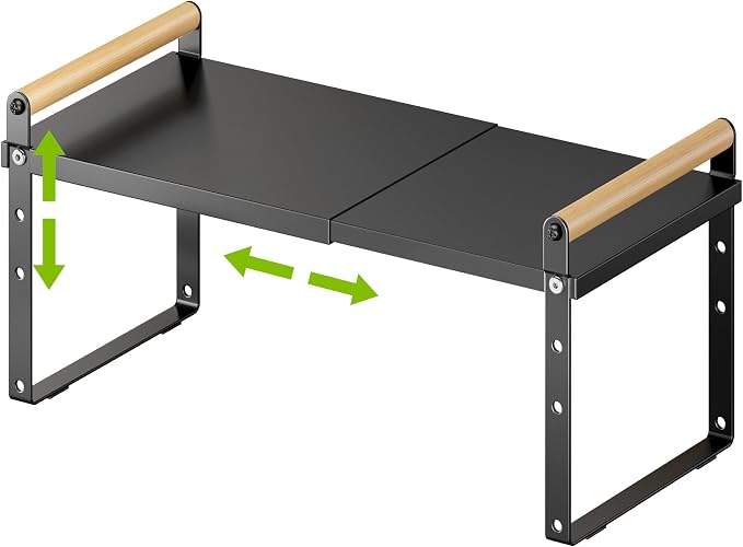 DOLALIKE Expandable kitchen Countertop Organizer, Stackable Cabinet Shelf by DOLALIKE