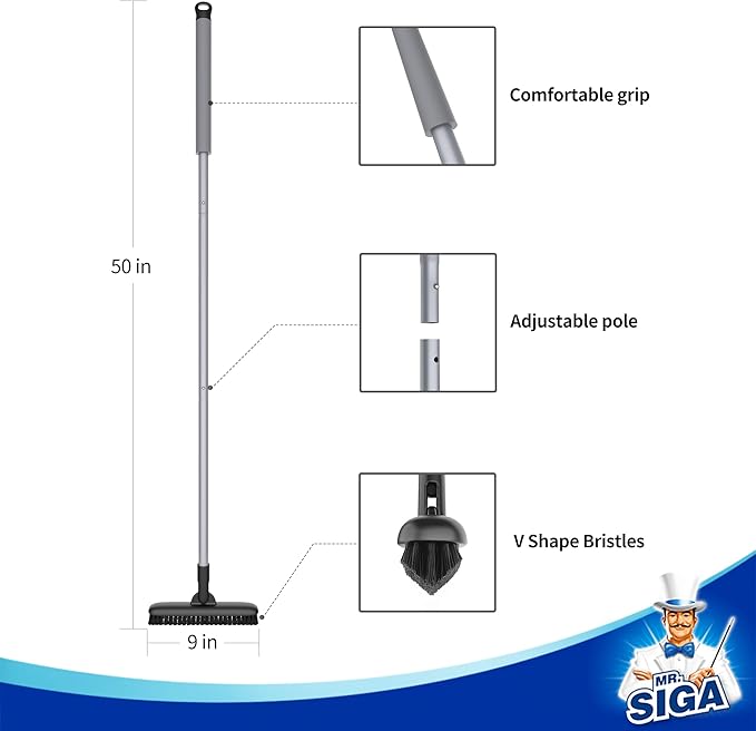 MR.SIGA Heavy Duty Grout Scrub Brush - Image 6