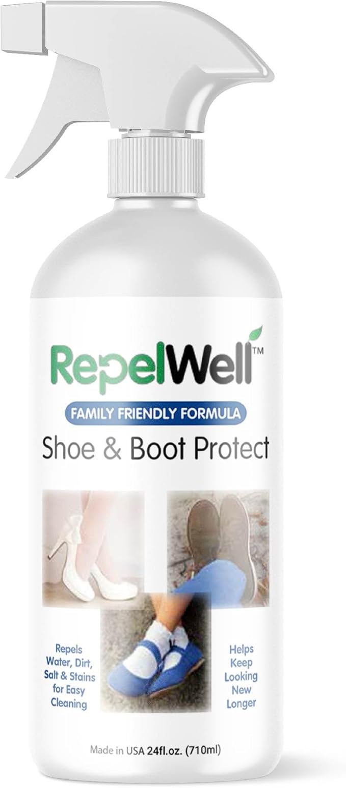 Shoe & Boot Stain & Water Repellent Eco-Friendly, Pet-Safe Spray Keeps Fabric by RepelWell