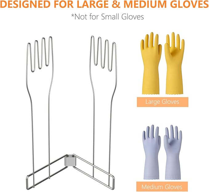Kitchen Glove Holder, Stainless Steel Glove Rack, Kitchen Vertical Glove - Image 3
