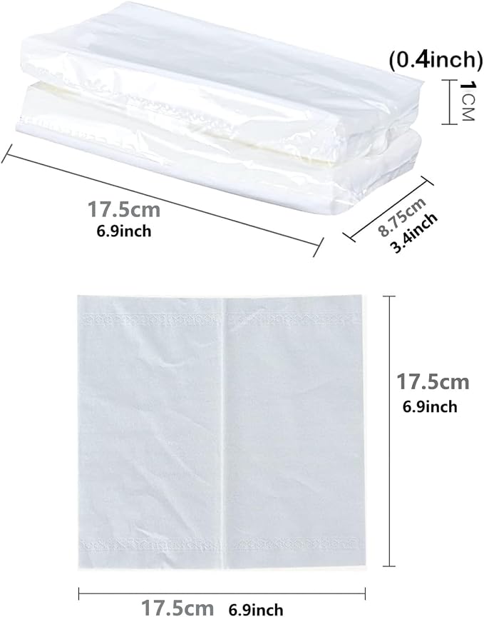 12 Bags Car Tissue Refills, 360 Sheets Car Travel Napkins, Disposable White - Image 6