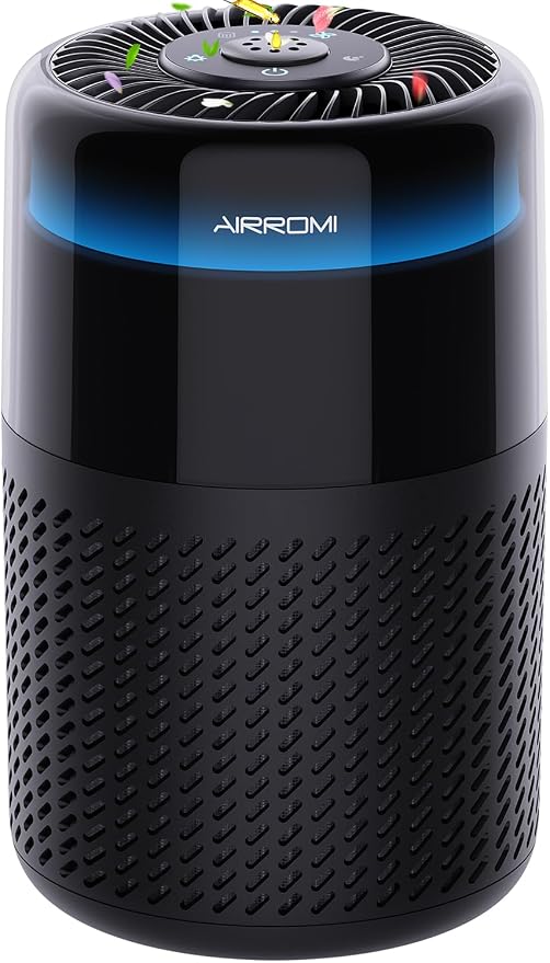 AIRROMI Air Purifier for Bedroom Home, HEPA Filter, Covers Upto 549 Ft² by AIRROMI