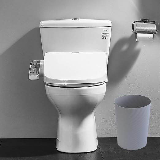 UUJOLY Plastic Small Trash Can Wastebasket, Garbage Container Basket - Image 5
