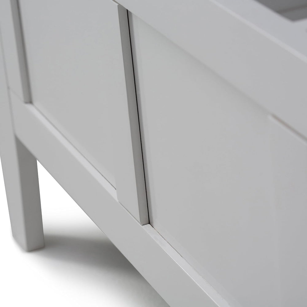 SIMPLIHOME Colton 42" Wide Solid Mango Wood Bench in Natural