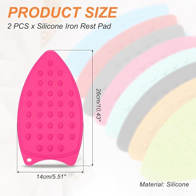 PATIKIL Silicone Iron Rest Pad, Rose Red - Image 2