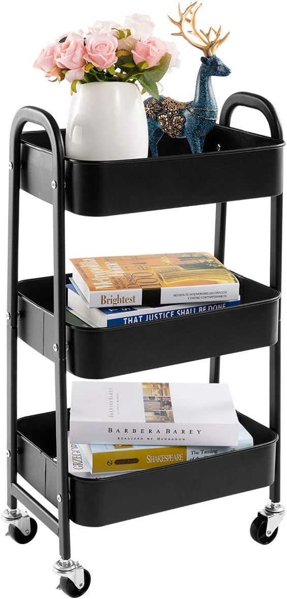 AGTEK Makeup Cart, Movable Rolling Organizer Cart - Image 7