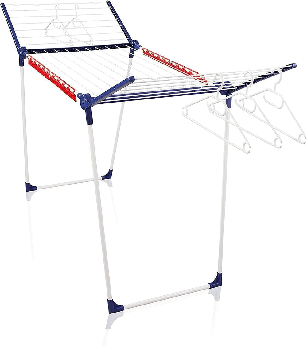 Leifheit Pegasus 200 Solid Standing Clothes Airer with Accessories, Folding C...