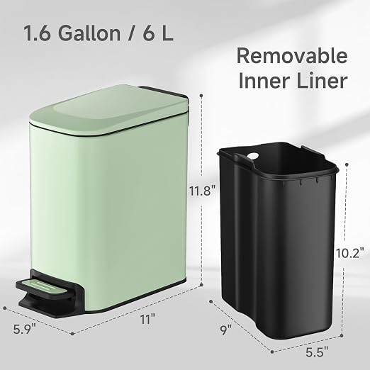TIPGO Slim Bathroom Trash Can - Image 7